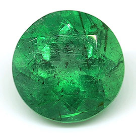 1.06 ct Round Emerald : Grass Green