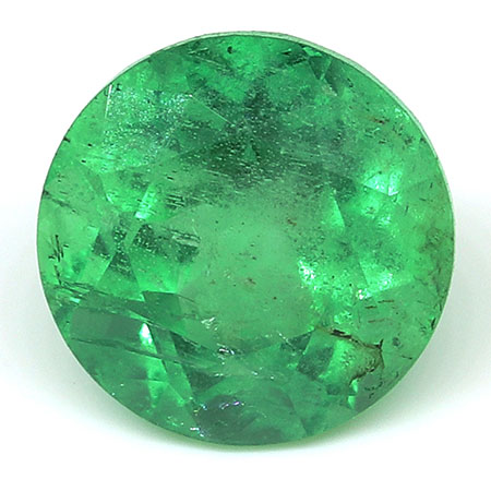 1.29 ct Fine Grass Green Round Natural Emerald