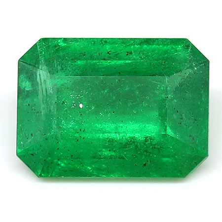 1.09 ct Emerald Cut Emerald : Grass Green