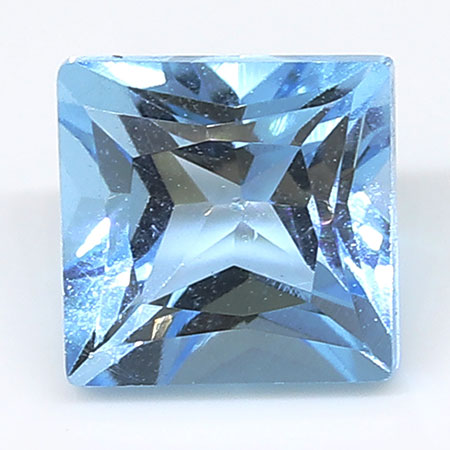 0.80 ct Blue Princess Cut Natural Topaz