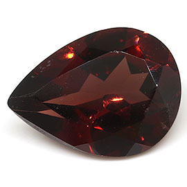 1.25 ct Pear Shape Garnet : Reddish Brown