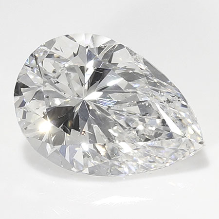 0.63 ct Pear Shape Natural Diamond : E / SI2
