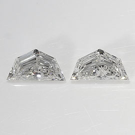 0.47 cttw Pair of Cadillac Diamonds : H / VS1