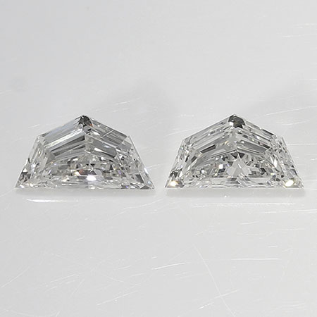 0.47 cttw Pair of Cadillac Natural Diamonds : H / VS1