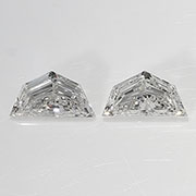 0.47 cttw H / VS1 Pair of Cadillac Diamonds
