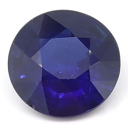 1.64 ct Rich Royal Blue Round Natural Blue Sapphire