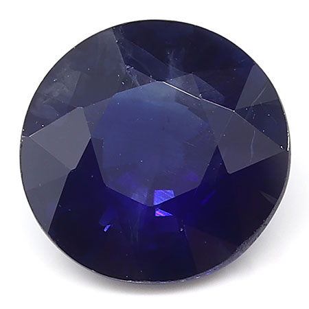 1.57 ct Round Blue Sapphire : Rich Blue