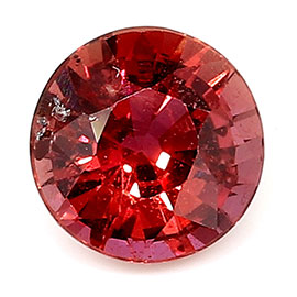 0.56 ct Round Natural Ruby : Rich Red