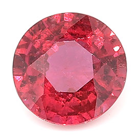 0.53 ct Round Ruby : Rich Pigeon Blood Red