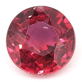 0.62 ct Round Ruby : Rich Pigeon Blood Red