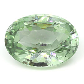 1.46 ct Oval Green Sapphire : Grayish Green