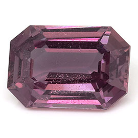 0.94 ct Emerald Cut Pink Sapphire : Fine Purple Pink