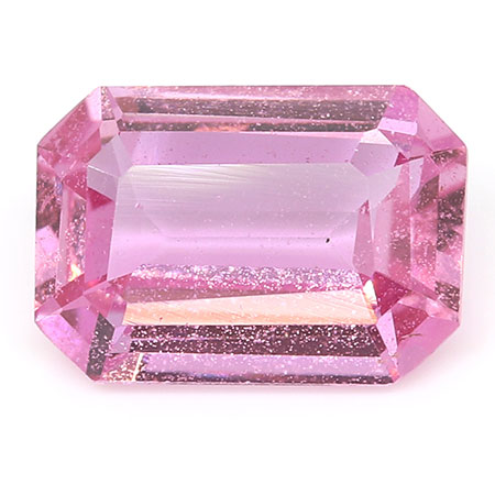 1.01 ct Emerald Cut Pink Sapphire : Fine Purple Pink