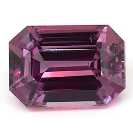 1.03 ct Emerald Cut Pink Sapphire : Rich Pink