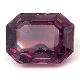 1.83 ct Emerald Cut Pink Sapphire : Darkish Pink