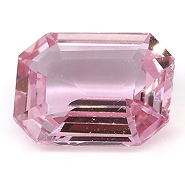 0.87 ct Emerald Cut Pink Sapphire : Royal Pink