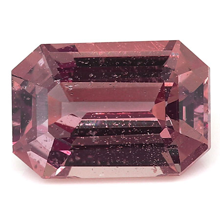 1.08 ct Emerald Cut Pink Sapphire : Darkish Pink