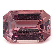 1.08 ct Darkish Pink Emerald Cut Natural Pink Sapphire