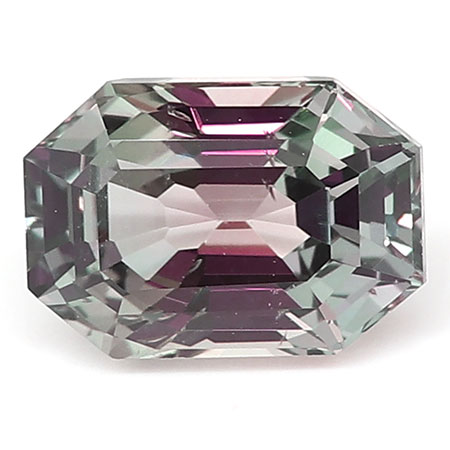 1.17 ct Emerald Cut Pink Sapphire : Violet Purple