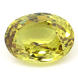 1.42 ct Oval Green Sapphire : Olive Green