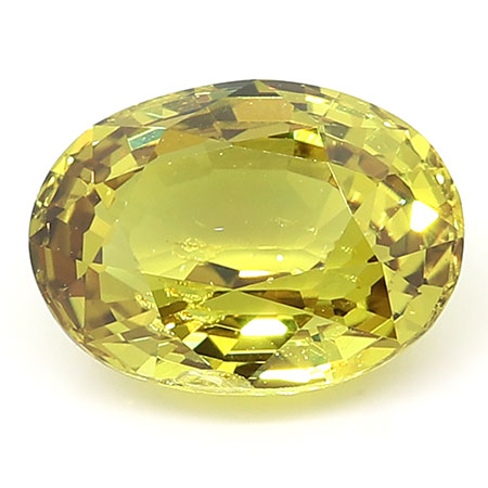 1.42 ct Oval Green Sapphire : Olive Green