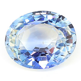 1.92 ct Oval Blue Sapphire : Light Blue