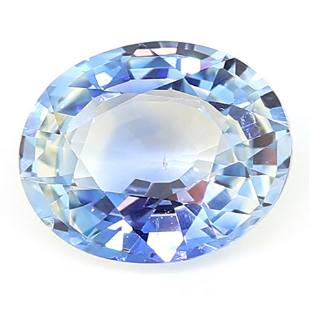 1.92 ct Oval Blue Sapphire : Light Blue
