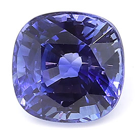 0.74 ct Cushion Cut Blue Sapphire : Royal Blue