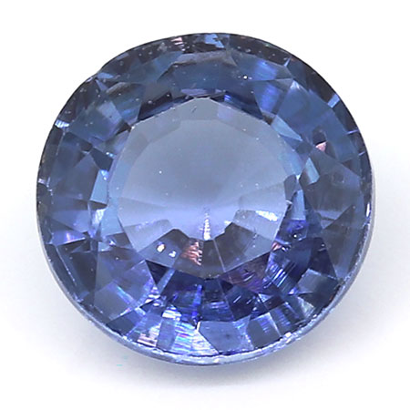 0.55 ct Bluish Blue Round Natural Blue Sapphire