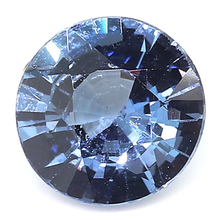 0.58 ct Round Blue Sapphire : Blue