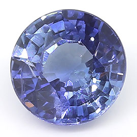 0.59 ct Fine Blue Round Natural Blue Sapphire