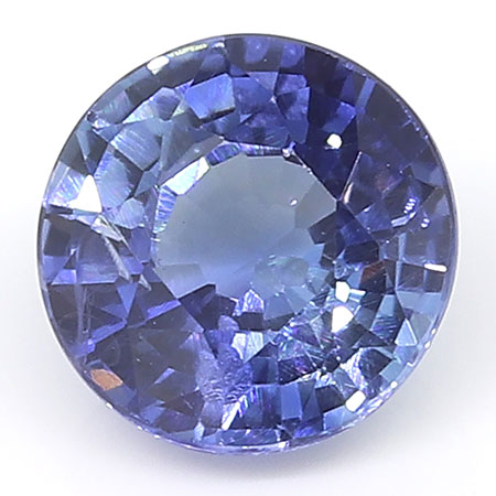 0.59 ct Fine Blue Round Natural Blue Sapphire