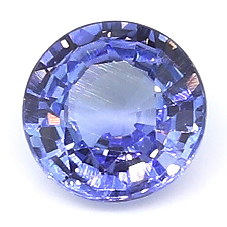 0.57 ct Fine Blue Round Natural Blue Sapphire