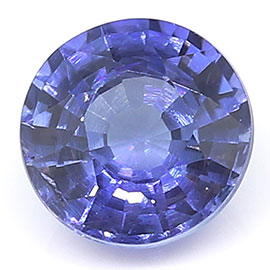 0.44 ct Round Blue Sapphire : Blue
