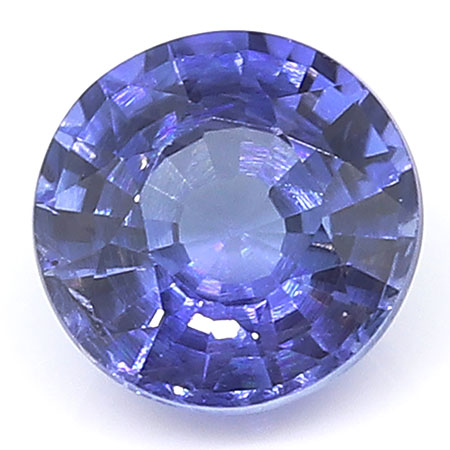 0.44 ct Round Blue Sapphire : Blue