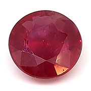 0.56 ct Rich Red Round Ruby