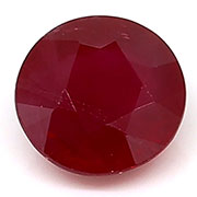 0.72 ct Fine Red Round Ruby