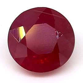 0.80 ct Round Ruby : Pinkish Red
