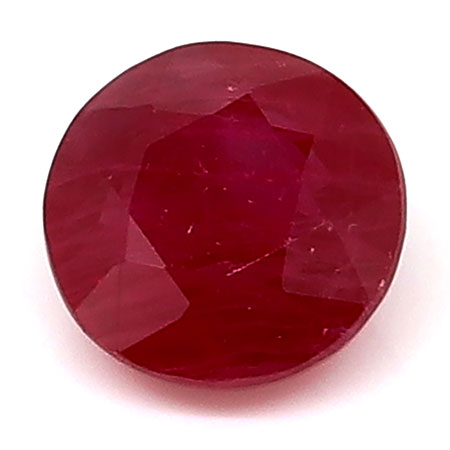 0.88 ct Round Ruby : Fine Red