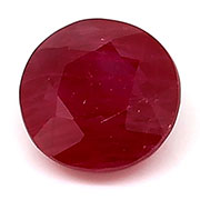 0.88 ct Fine Red Round Ruby