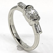 14K White Gold 0.70cttw Diamond Ring