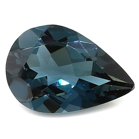 3.01 ct Blue Pear Shape Natural Topaz London: Patrol Blue