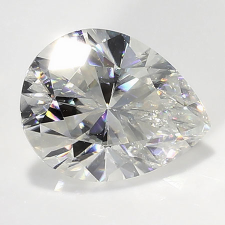 1.56 ct Pear Shape Moissanite : White