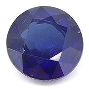 4.22 ct Rich Blue Round Blue Sapphire