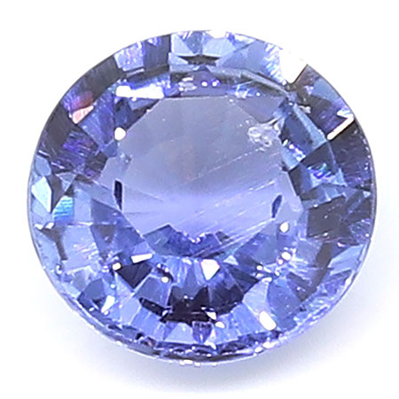 0.69 ct Fine Blue Round Natural Blue Sapphire