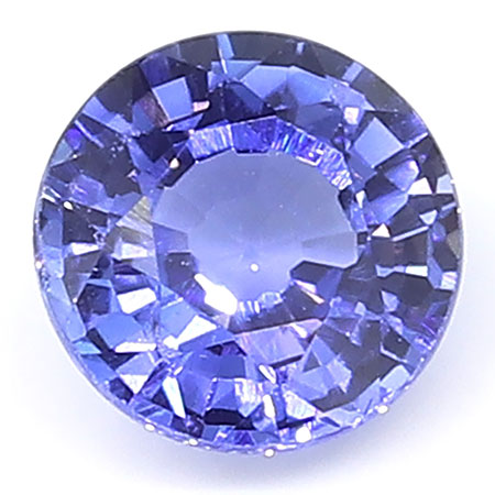 0.75 ct Round Blue Sapphire : Rich Blue