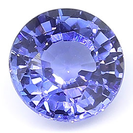0.75 ct Round Blue Sapphire : Rich Blue