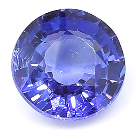 0.73 ct Round Blue Sapphire : Fine Royal Blue
