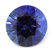 0.40 ct Darkish Blue Round Blue Sapphire
