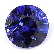 0.34 ct Darkish Blue Round Blue Sapphire